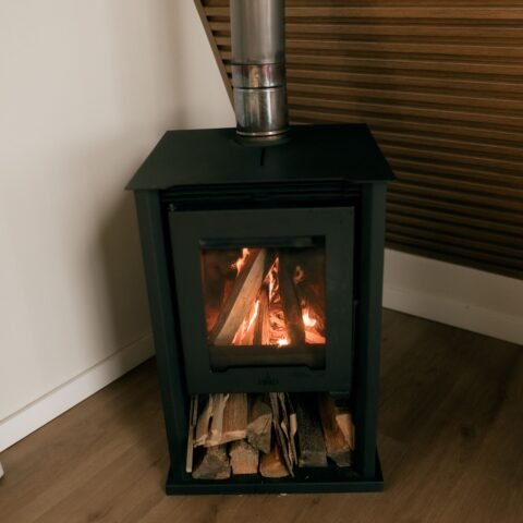 Kaminofen Stahl schwarz 6 kW